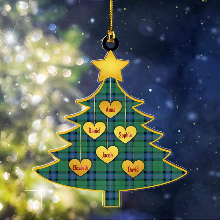 Scottish Armstrong Ancient Clan Tartan Ornament Custom Family Christmas Tree Tartan Plaid 1