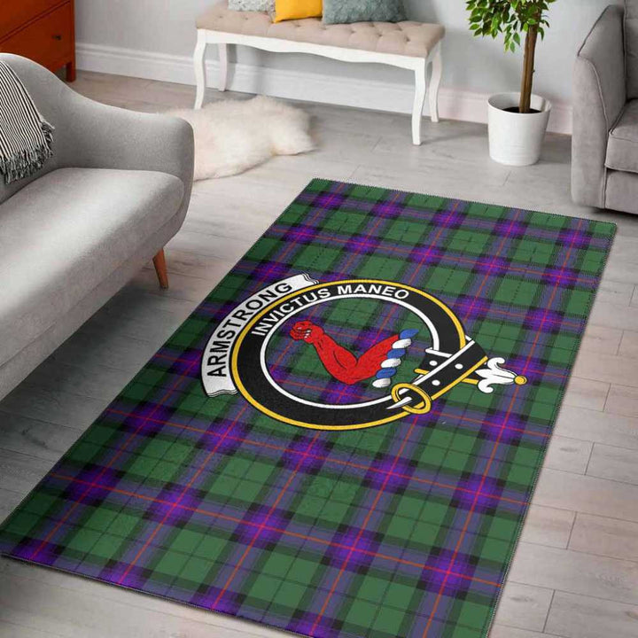 Scottish Armstrong Clan Crest Tartan Area Rug Tartan Plaid 1