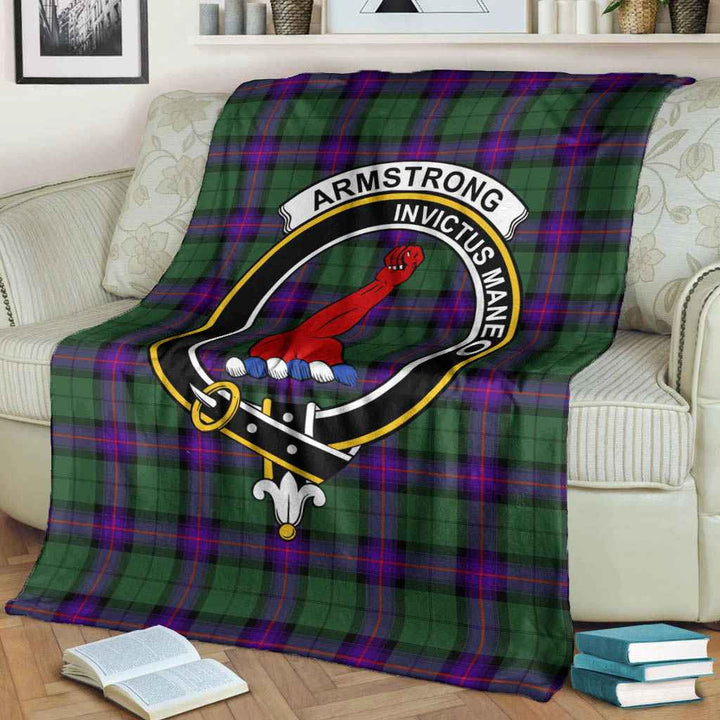 Scottish Armstrong Clan Crest Tartan Blanket Tartan Plaid 3
