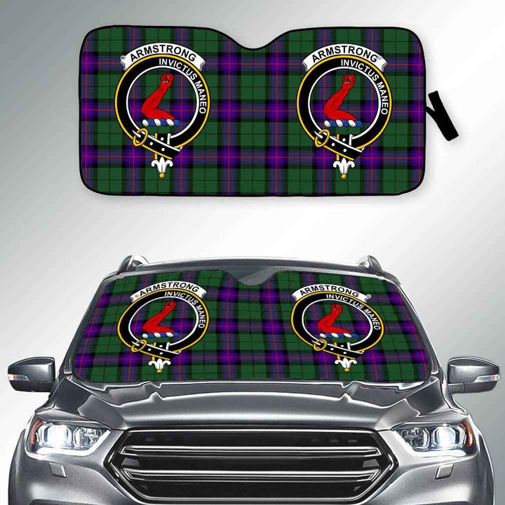 Scottish Armstrong Clan Crest Tartan Car Windshield Sun Shade Tartan Plaid 2