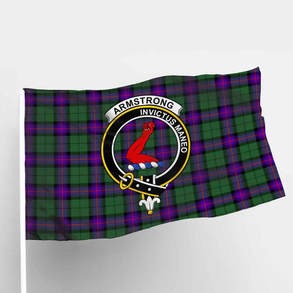 Scottish Armstrong Clan Crest Tartan Flag Parade Tartan Plaid 1