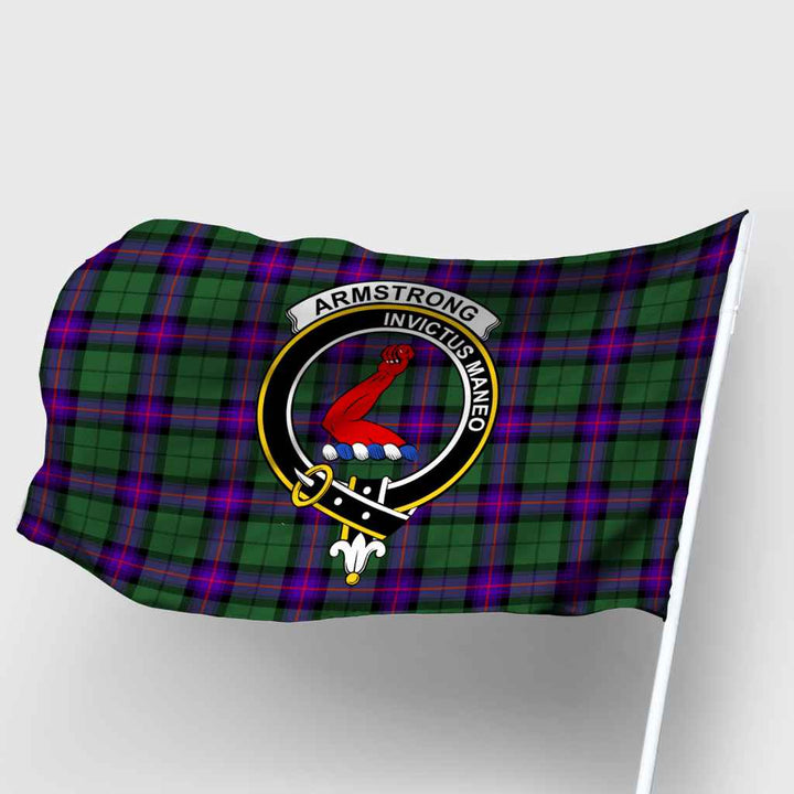Scottish Armstrong Clan Crest Tartan Flag Parade Tartan Plaid 2