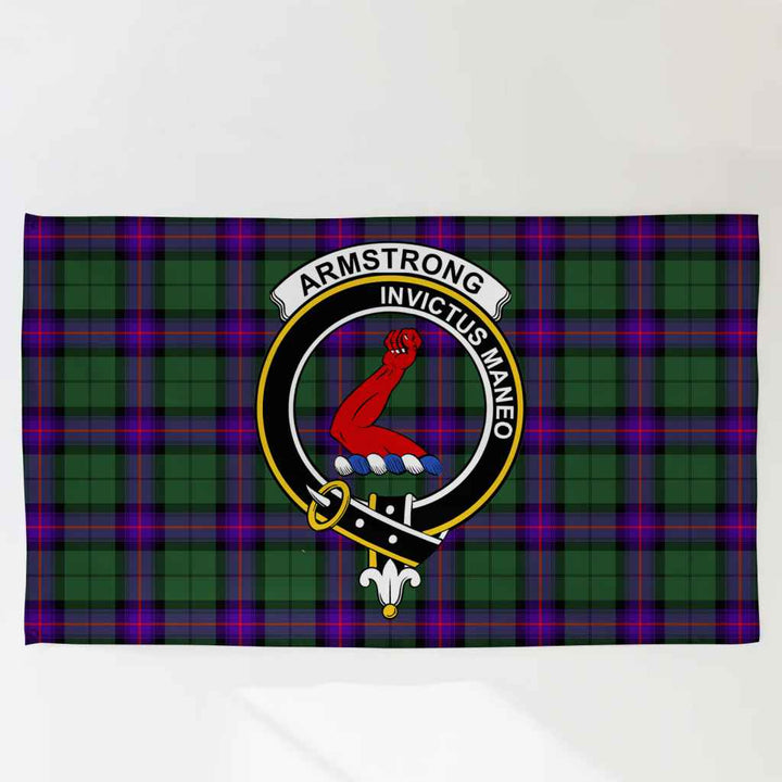 Scottish Armstrong Clan Crest Tartan Flag Parade Tartan Plaid 3