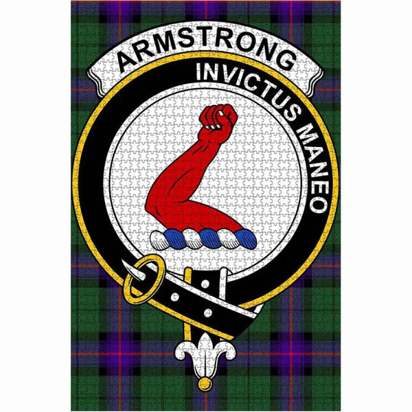 Scottish Armstrong Clan Crest Tartan Jigsaw Puzzle 1