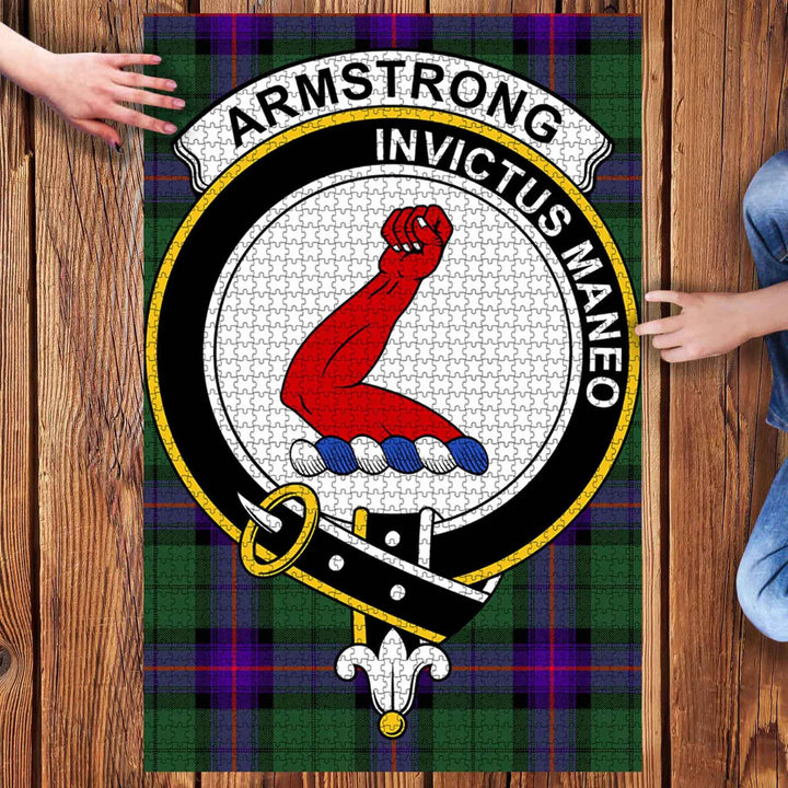 Scottish Armstrong Clan Crest Tartan Jigsaw Puzzle 3
