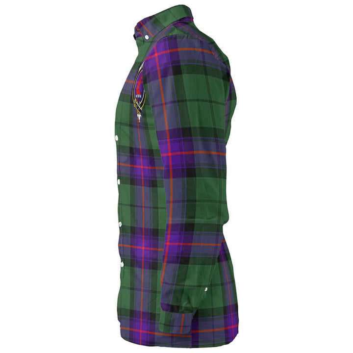 Scottish Armstrong Clan Crest Tartan Long Sleeve Shirt Tartan Plaid