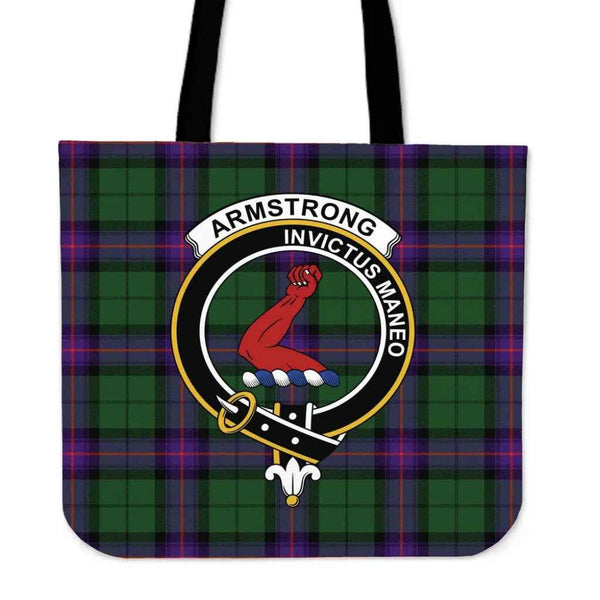 Scottish Armstrong Modern Clan Crest Tartan Tote Bag Tartan Plaid