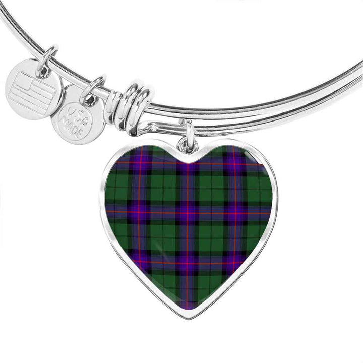 Scottish Armstrong Modern Clan Tartan Bangle Heart Tartan Plaid 1