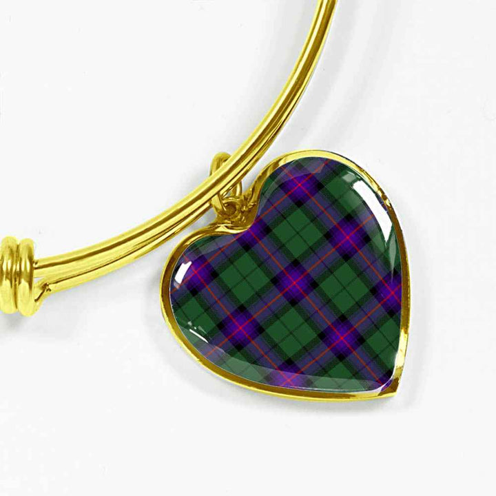 Scottish Armstrong Modern Clan Tartan Bangle Heart Tartan Plaid 2
