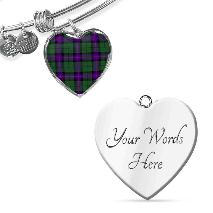 Scottish Armstrong Modern Clan Tartan Bangle Heart Tartan Plaid 3