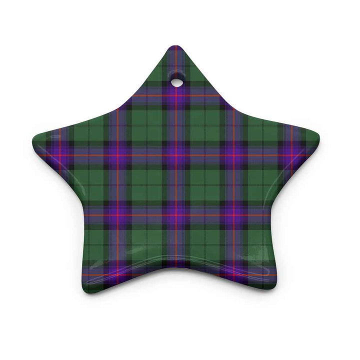 Scottish Armstrong Modern Clan Tartan Ceramic Ornament Star Shape Tartan Plaid