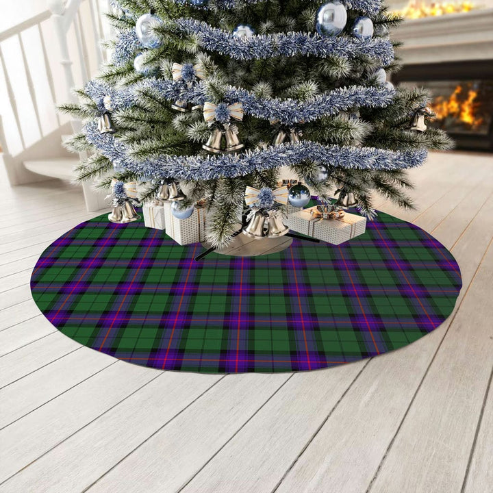 Scottish Armstrong Modern Clan Tartan Christmas Tree Skirt No Tassels 3 Tartan Plaid