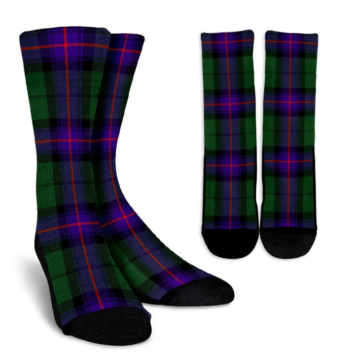 Scottish Armstrong Modern Clan Tartan Crew Socks