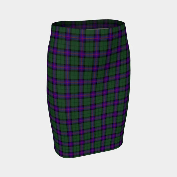Scottish Armstrong Modern Clan Tartan Fitted Skirt Tartan Plaid 1