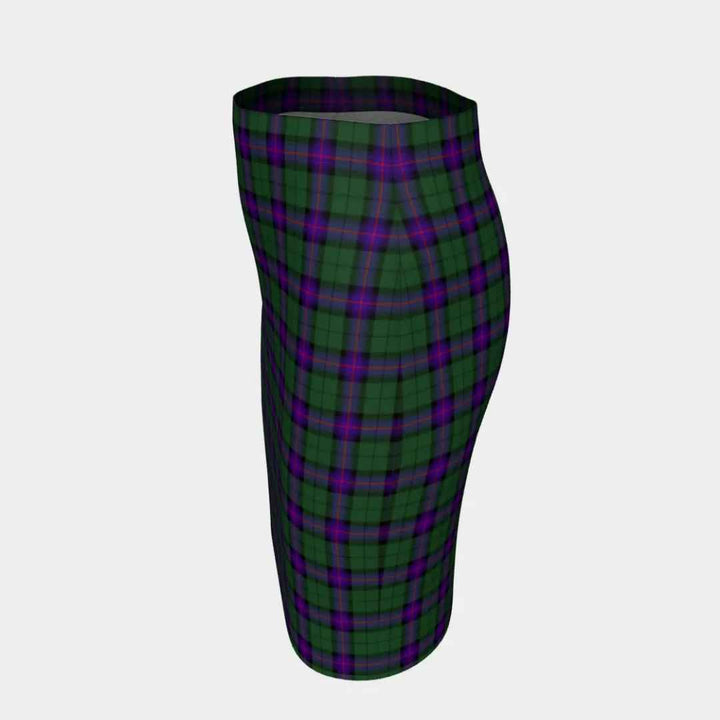 Scottish Armstrong Modern Clan Tartan Fitted Skirt Tartan Plaid 2