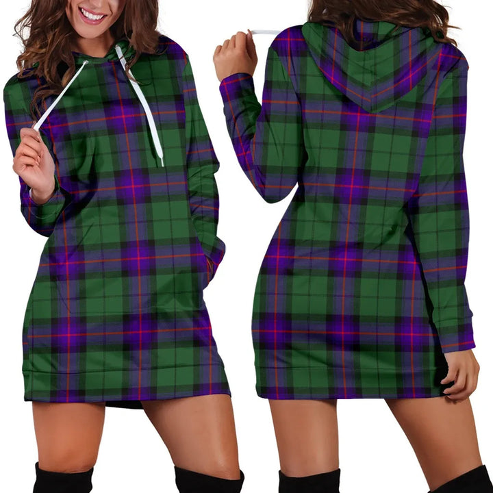 Scottish Armstrong Modern Clan Tartan Hoodie Dress