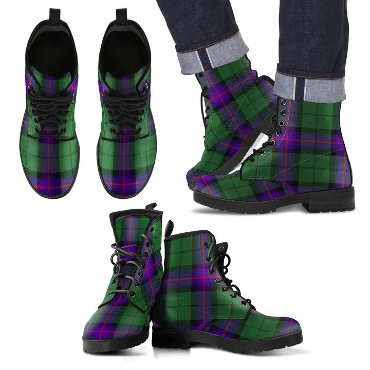 Scottish Armstrong Modern Clan Tartan Leather Boots