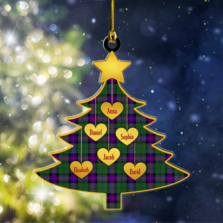 Scottish Armstrong Modern Clan Tartan Ornament Custom Family Christmas Tree Tartan Plaid 1