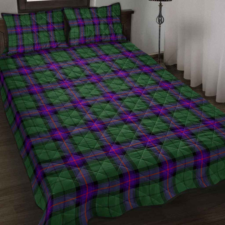 Scottish Armstrong Modern Clan Tartan Quilt Bed Set Tartan Plaid 2