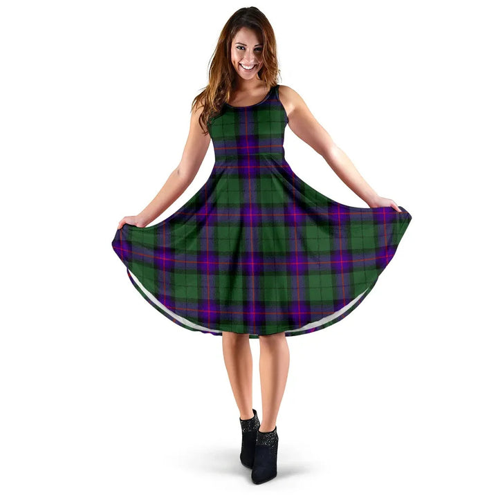 Scottish Armstrong Modern Clan Tartan Women Midi Dress