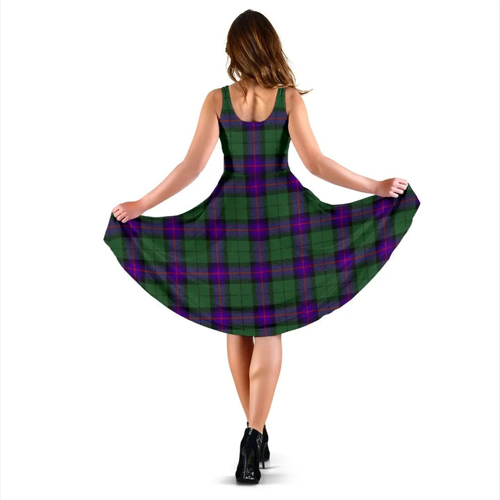 Scottish Armstrong Modern Clan Tartan Women Midi Dress