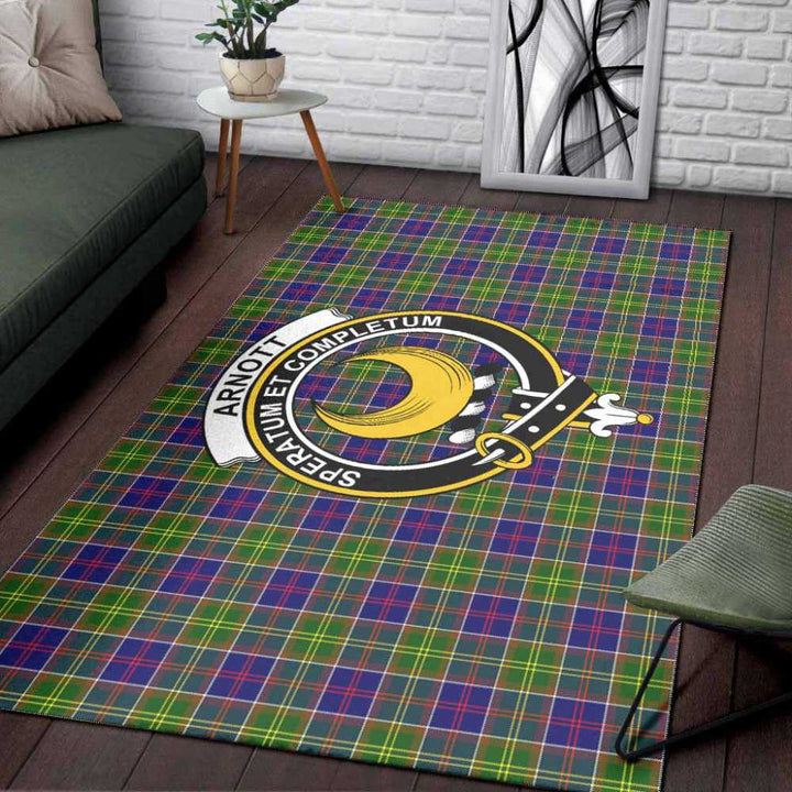 Scottish Arnott Clan Crest Tartan Area Rug Tartan Plaid 3