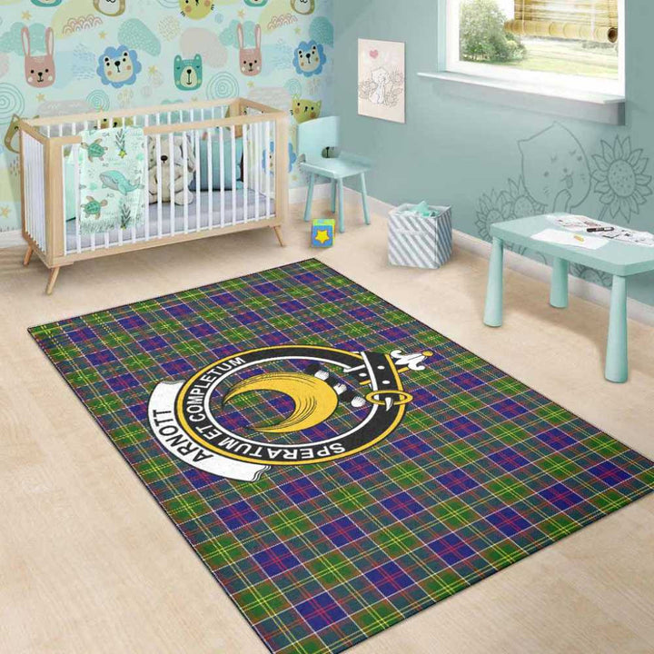 Scottish Arnott Clan Crest Tartan Area Rug Tartan Plaid 5