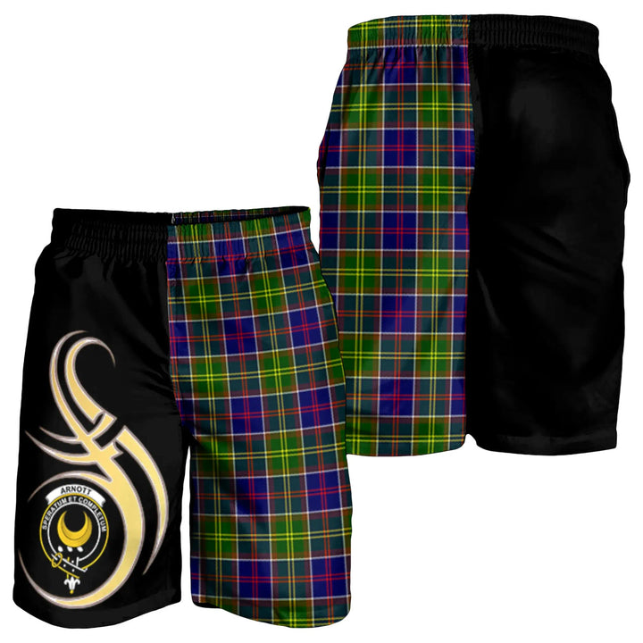 Scottish Arnott Clan Crest Tartan Believe in Me Men's Shorts