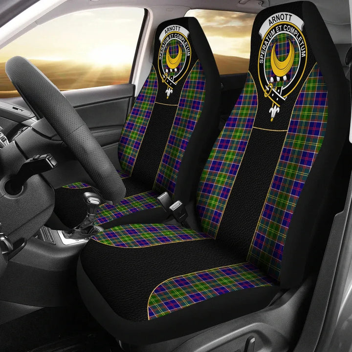 Scottish Arnott Clan Crest Tartan Car Seat Covers - Special Style 1