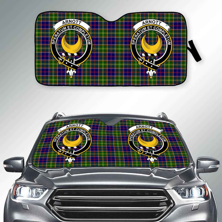 Scottish Arnott Clan Crest Tartan Car Windshield Sun Shade Tartan Plaid 2
