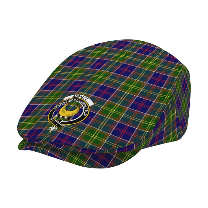 Scottish Arnott Clan Crest Tartan Flat Cap Tartan Plaid 2