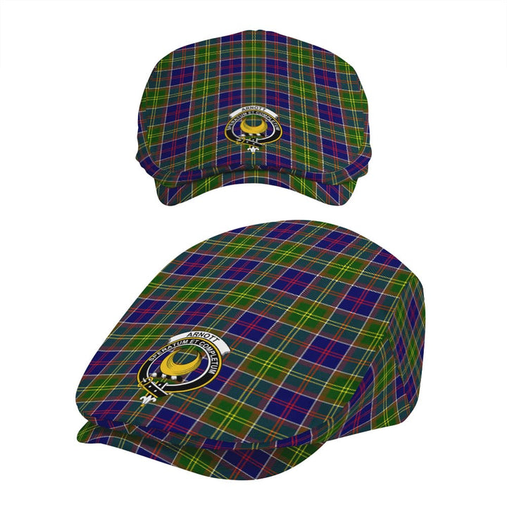 Scottish Arnott Clan Crest Tartan Flat Cap Tartan Plaid 5