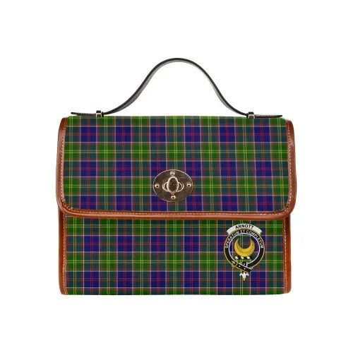 Scottish Arnott Clan Crest Tartan Waterproof Canvas Bag Tartan Plaid 2