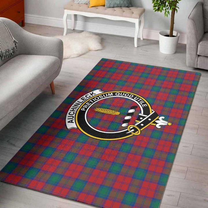 Scottish Auchinleck Clan Crest Tartan Area Rug Tartan Plaid 1