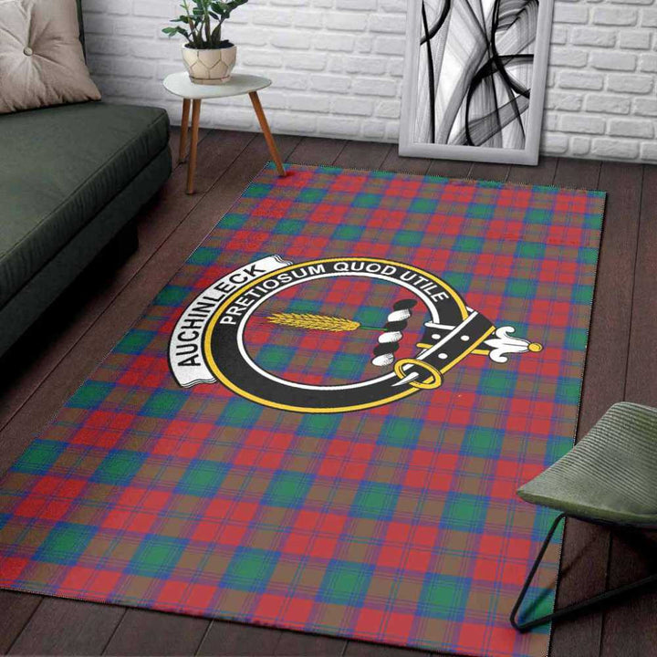 Scottish Auchinleck Clan Crest Tartan Area Rug Tartan Plaid 3