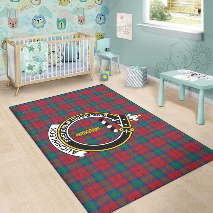 Scottish Auchinleck Clan Crest Tartan Area Rug Tartan Plaid 5