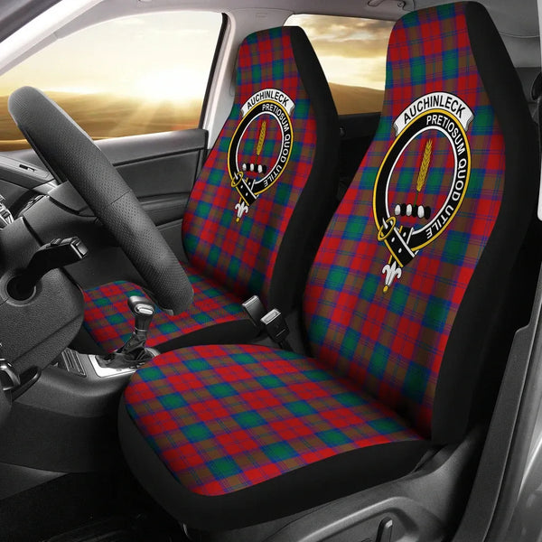 Scottish Auchinleck Clan Crest Tartan Car Seat Covers 2