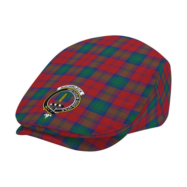 Scottish Auchinleck Clan Crest Tartan Flat Cap Tartan Plaid 2