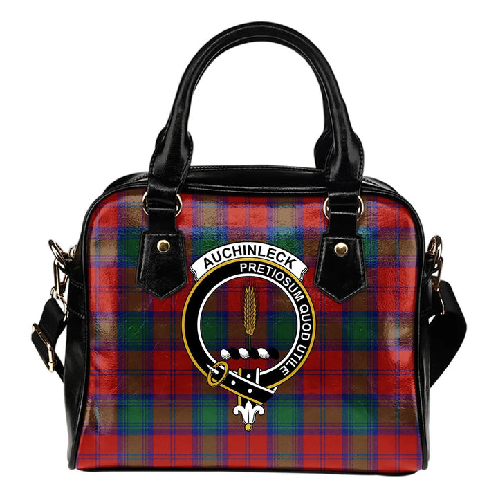 Scottish Auchinleck Clan Crest Tartan Shoulder Handbag Tartan Plaid 1