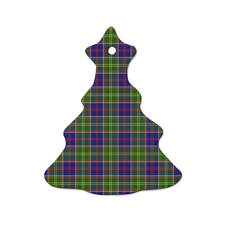 Scottish Ayrshire District Clan Tartan Ceramic Ornament  Tree Shape Tartan Plaid
