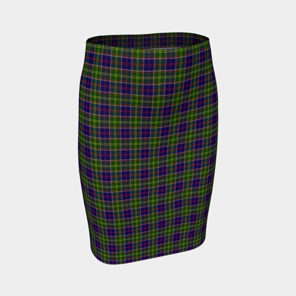 Scottish Ayrshire District Clan Tartan Fitted Skirt Tartan Plaid 1
