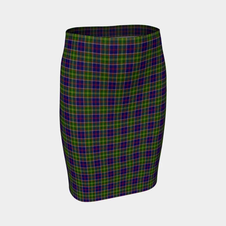 Scottish Ayrshire District Clan Tartan Fitted Skirt Tartan Plaid 1