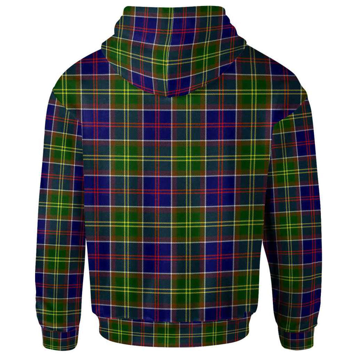 Scottish Ayrshire District Clan Tartan Hoodie Back Side Tartan Plaid