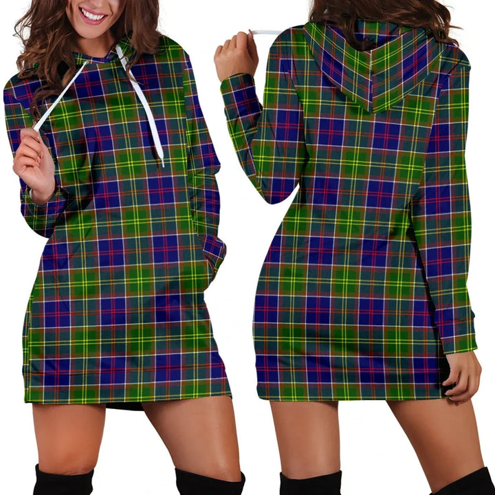 Scottish Ayrshire District Clan Tartan Hoodie Dress