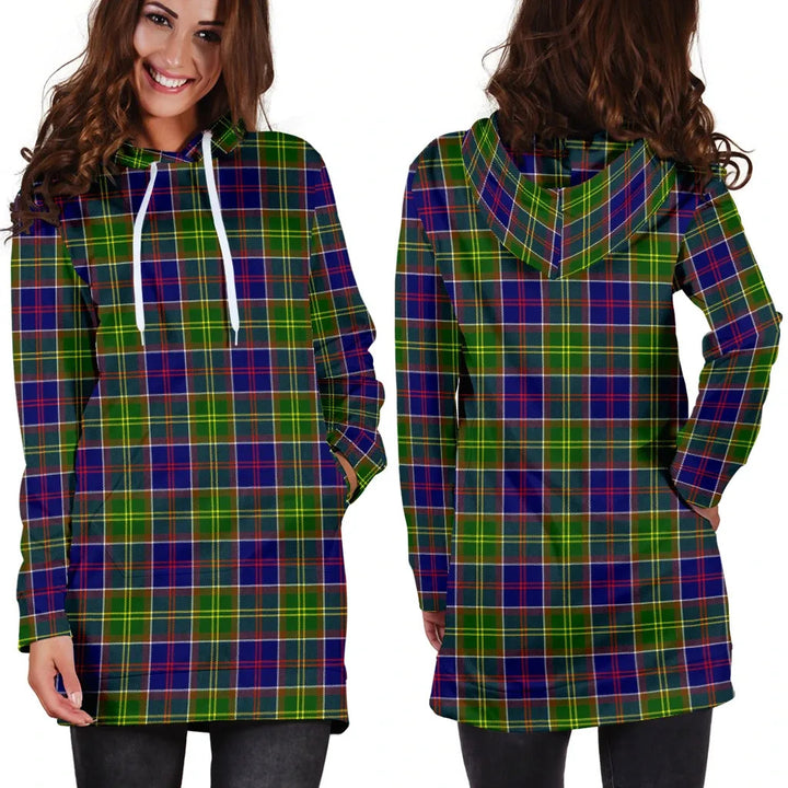Scottish Ayrshire District Clan Tartan Hoodie Dress