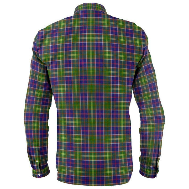 Scottish Ayrshire District Clan Tartan Long Sleeve Shirt Back Side Tartan Plaid