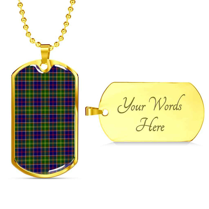 Scottish Ayrshire District Clan Tartan Military Dog Tag Necklace Tartan Plaid 4