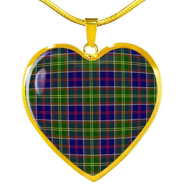 Scottish Ayrshire District Clan Tartan Necklace Heart Tartan Plaid 2