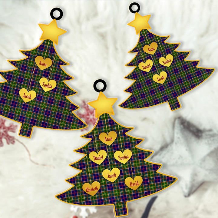 Scottish Ayrshire District Clan Tartan Ornament Custom Family Christmas Tree Tartan Plaid 2