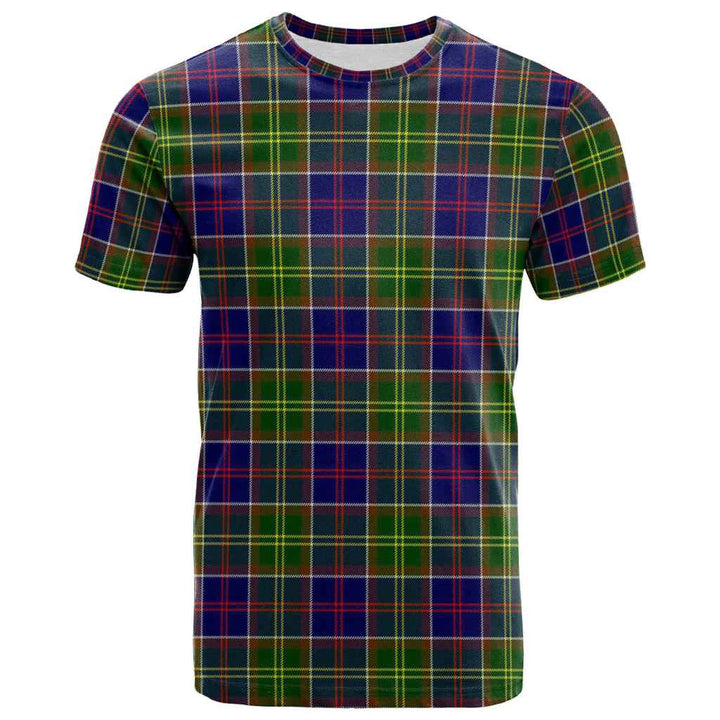 Scottish Ayrshire District Clan Tartan T-Shirt Front Side Tartan Plaid